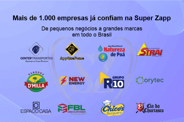 Mais de 1.000 empresas de diferentes setores — transporte, energia, alimentação, contabilidade e indústria — já confiam na Super Zapp para atendimento inteligente com IA