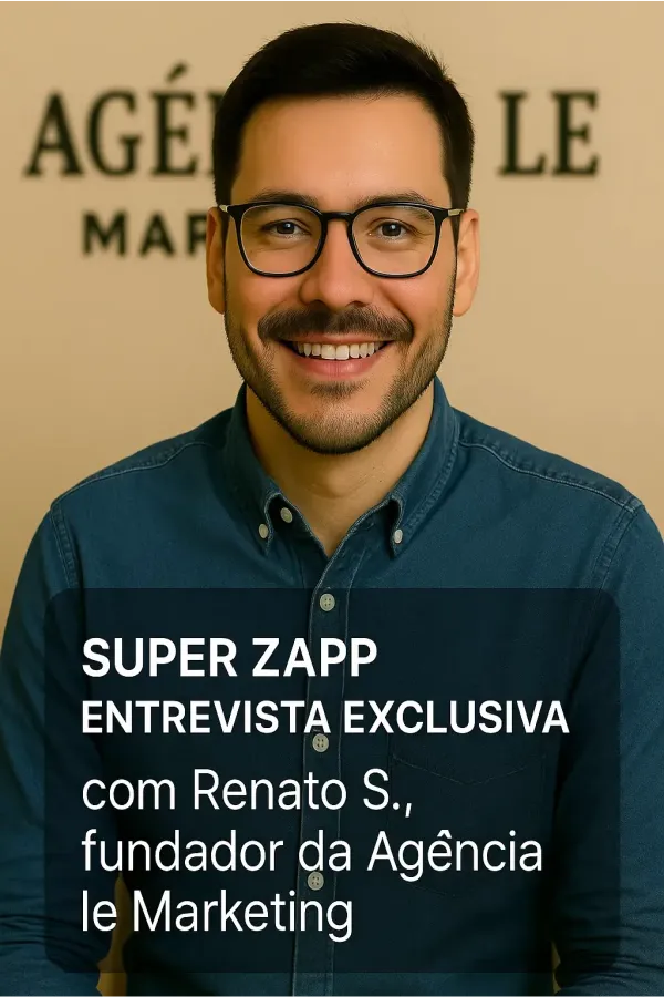 Fundador da Le Marketing relatando os resultados alcançados com a automação da Super Zapp