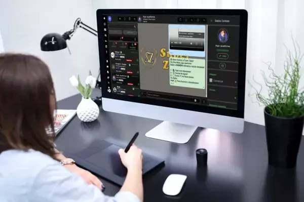 Interface do sistema Super Zapp mostrando chatbot com inteligência artificial e relatórios em tempo real